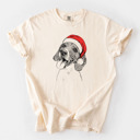 XL Ivory - Beagle Santa Dog Breed Comfort Colors T-shirts - 40+ Dog Breeds
