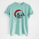 XL Chalky Mint - Pug Santa Dog Breed Comfort Colors T-shirts - 40+ Dog Breeds