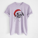 Small Orchid - Pug Santa Dog Breed Comfort Colors T-shirts - 40+ Dog Breeds