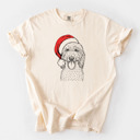 XL Ivory - Goldendoodle Santa Dog Breed Comfort Colors T-shirts - 40+ Dog Breeds