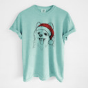 Large Chalky Mint - Pomeranian Santa Dog Breed Comfort Colors T-shirts - 40+ Dog Breeds