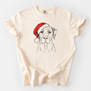 XXL Ivory - Labrador Retriever 1 Santa Dog Breed Comfort Colors T-shirts - 40+ Dog Breeds