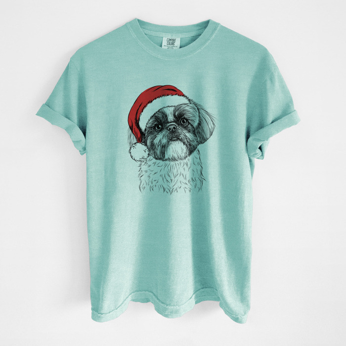 Santa Dog Breed Comfort Colors T-shirts - 40+ Dog Breeds