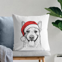 Australian Cattle Dog Santa Hat Dog Breed Throw Pillow Cover - 40+ Dog Breeds