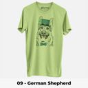 Large 09 - German Shepherd St. Patrick's Day Dog Unisex T-shirts