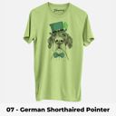 Large 07 - German Shorthaired Pointer St. Patrick's Day Dog Unisex T-shirts