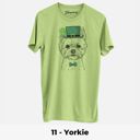 XXL 11 - Yorkie St. Patrick's Day Dog Unisex T-shirts