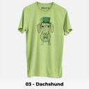 XXL 03 - Dachshund St. Patrick's Day Dog Unisex T-shirts