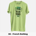 XXL 06 - French Bulldog St. Patrick's Day Dog Unisex T-shirts