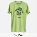 XXL 14 - Pug St. Patrick's Day Dog Unisex T-shirts