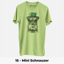 XXL 15 - Mini Schnauzer St. Patrick's Day Dog Unisex T-shirts