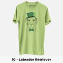 XXL 10 - Labrador Retriever St. Patrick's Day Dog Unisex T-shirts