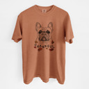 XL Ivory - French Bulldog 1 Detailed Hand Drawn Thankful Dog Breed Comfort Colors T-shirts - 25+ Dog Breeds