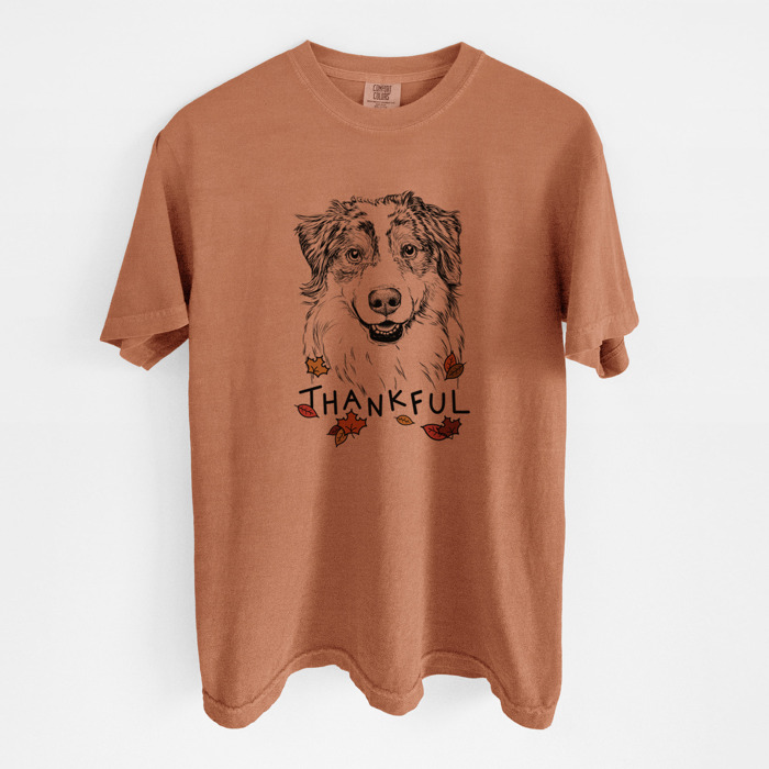 Detailed Hand Drawn Thankful Dog Breed Comfort Colors T-shirts - 25+ Dog Breeds