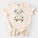 XXL Ivory - Boxer Detailed Hand Drawn Thankful Dog Breed Comfort Colors T-shirts - 25+ Dog Breeds