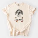 XXL Ivory - German Shorthaired Pointer Detailed Hand Drawn Thankful Dog Breed Comfort Colors T-shirts - 25+ Dog Breeds