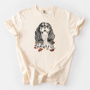 XXL Ivory - Cavalier King Charles Detailed Hand Drawn Thankful Dog Breed Comfort Colors T-shirts - 25+ Dog Breeds