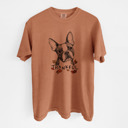 XL Yam - Boston Terrier Detailed Hand Drawn Thankful Dog Breed Comfort Colors T-shirts - 25+ Dog Breeds