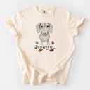XXL Ivory - Dachshund Detailed Hand Drawn Thankful Dog Breed Comfort Colors T-shirts - 25+ Dog Breeds