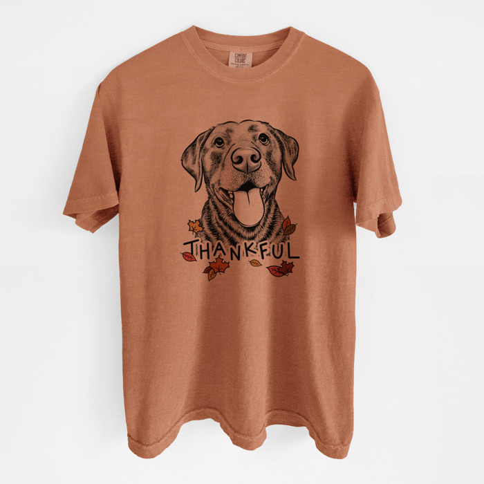 Detailed Hand Drawn Thankful Dog Breed Comfort Colors T-shirts - 25+ Dog Breeds