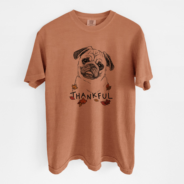 Detailed Hand Drawn Thankful Dog Breed Comfort Colors T-shirts - 25+ Dog Breeds