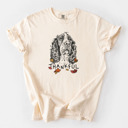 XL Ivory - English Springer Spaniel Detailed Hand Drawn Thankful Dog Breed Comfort Colors T-shirts - 25+ Dog Breeds