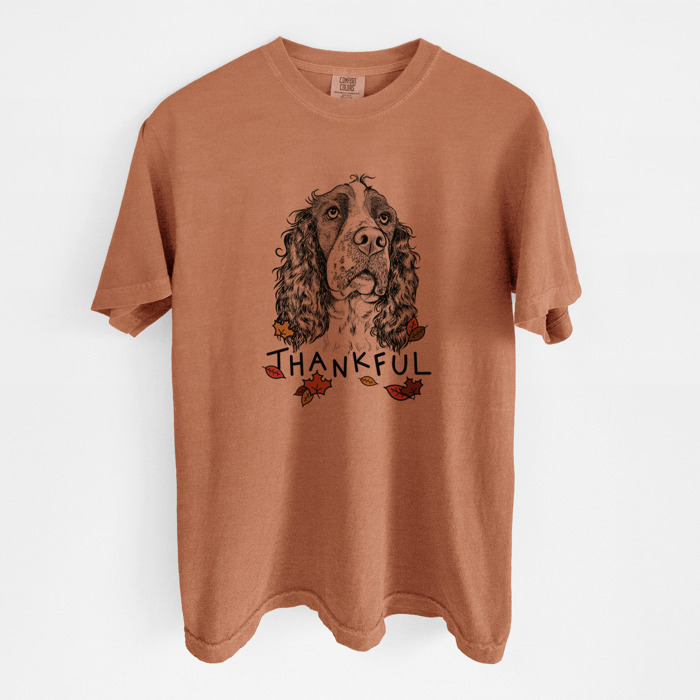 Detailed Hand Drawn Thankful Dog Breed Comfort Colors T-shirts - 25+ Dog Breeds