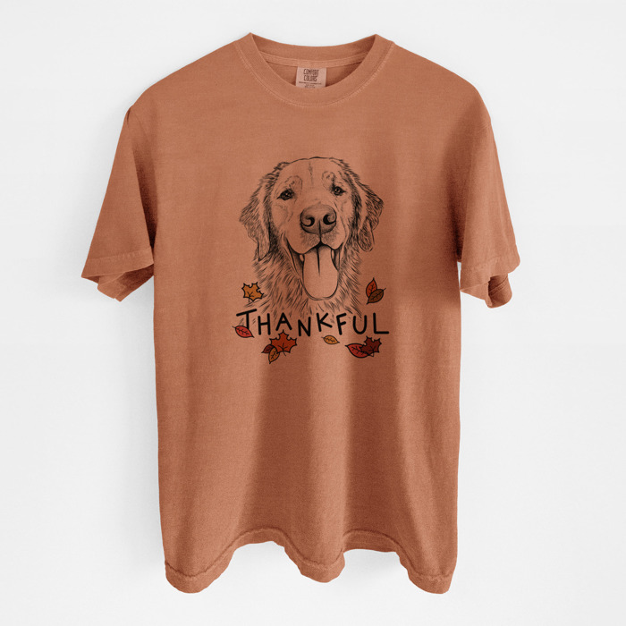 Detailed Hand Drawn Thankful Dog Breed Comfort Colors T-shirts - 25+ Dog Breeds
