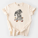 Large Ivory - Great Dane Detailed Hand Drawn Thankful Dog Breed Comfort Colors T-shirts - 25+ Dog Breeds