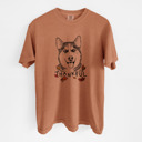 XXL Ivory - Siberian Husky Detailed Hand Drawn Thankful Dog Breed Comfort Colors T-shirts - 25+ Dog Breeds