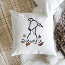 Italian Greyhound Doodled Thankful  Autumn Dog Breed Throw Pillow Cover -50+ Breeds