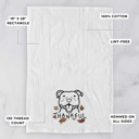 American Staffordshire Doodled Thankful  Autumn Hand-Drawn Dog  Breed Tea Towel - 50+ Breeds