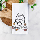 American Bully Doodled Thankful  Autumn Hand-Drawn Dog  Breed Tea Towel - 50+ Breeds