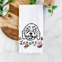 Goldendoodle Doodled Thankful  Autumn Hand-Drawn Dog  Breed Tea Towel - 50+ Breeds