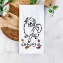 Golden Retriever Doodled Thankful  Autumn Hand-Drawn Dog  Breed Tea Towel - 50+ Breeds