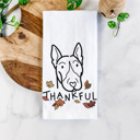 Bull Terrier Doodled Thankful  Autumn Hand-Drawn Dog  Breed Tea Towel - 50+ Breeds
