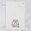 Cavalier King Charles Doodled Thankful  Autumn Hand-Drawn Dog  Breed Tea Towel - 50+ Breeds