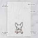 Chihuahua Doodled Thankful  Autumn Hand-Drawn Dog  Breed Tea Towel - 50+ Breeds