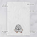 Cavachon Doodled Thankful  Autumn Hand-Drawn Dog  Breed Tea Towel - 50+ Breeds