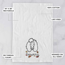 Poodle Doodled Thankful  Autumn Hand-Drawn Dog  Breed Tea Towel - 50+ Breeds