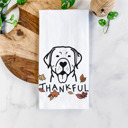 Labrador Retriever Doodled Thankful  Autumn Hand-Drawn Dog  Breed Tea Towel - 50+ Breeds