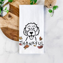 Labradoodle Doodled Thankful  Autumn Hand-Drawn Dog  Breed Tea Towel - 50+ Breeds