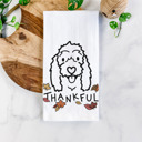 Coton de Tulear Doodled Thankful  Autumn Hand-Drawn Dog  Breed Tea Towel - 50+ Breeds