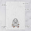 Coton de Tulear Doodled Thankful  Autumn Hand-Drawn Dog  Breed Tea Towel - 50+ Breeds