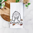 Springer Spaniel Doodled Thankful  Autumn Hand-Drawn Dog  Breed Tea Towel - 50+ Breeds