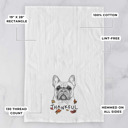 French Bulldog 1 Thankful  Autumn Detailed Hand-Drawn Dog  Breed Tea Towel - 25+ Breeds