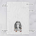 Cavalier King Charles Thankful  Autumn Detailed Hand-Drawn Dog  Breed Tea Towel - 25+ Breeds