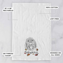 Goldendoodle 2 Thankful  Autumn Detailed Hand-Drawn Dog  Breed Tea Towel - 25+ Breeds