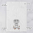Dachshund Thankful  Autumn Detailed Hand-Drawn Dog  Breed Tea Towel - 25+ Breeds