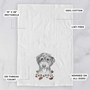 Aussiedoodle Thankful  Autumn Detailed Hand-Drawn Dog  Breed Tea Towel - 25+ Breeds